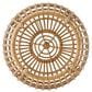 Hearth and Haven Ottawa Outdoor Side Table with Open Weave Design in Light Brown, , large