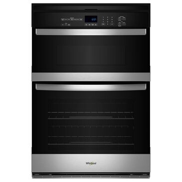 Whirlpool 30" Self-Cleaning Microwave Wall Oven Combo in Stainless Steel, , large