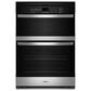 Whirlpool 30" Self-Cleaning Microwave Wall Oven Combo in Stainless Steel, , large