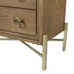Sterling Timber Elure 2 Drawer Nightstand in Latte with USB Ports, , large