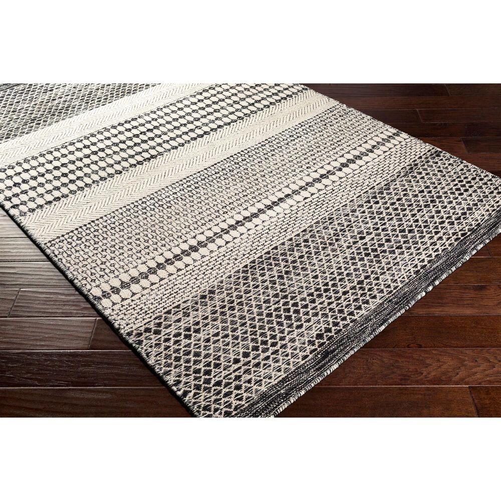 Surya Mardin 8&#39;10&quot; x 12&#39; Black and Beige Area Rug, , large