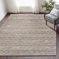 L&R Resources Bleached Naturals 7"9" x 9"9" Jet Black Area Rug, , large