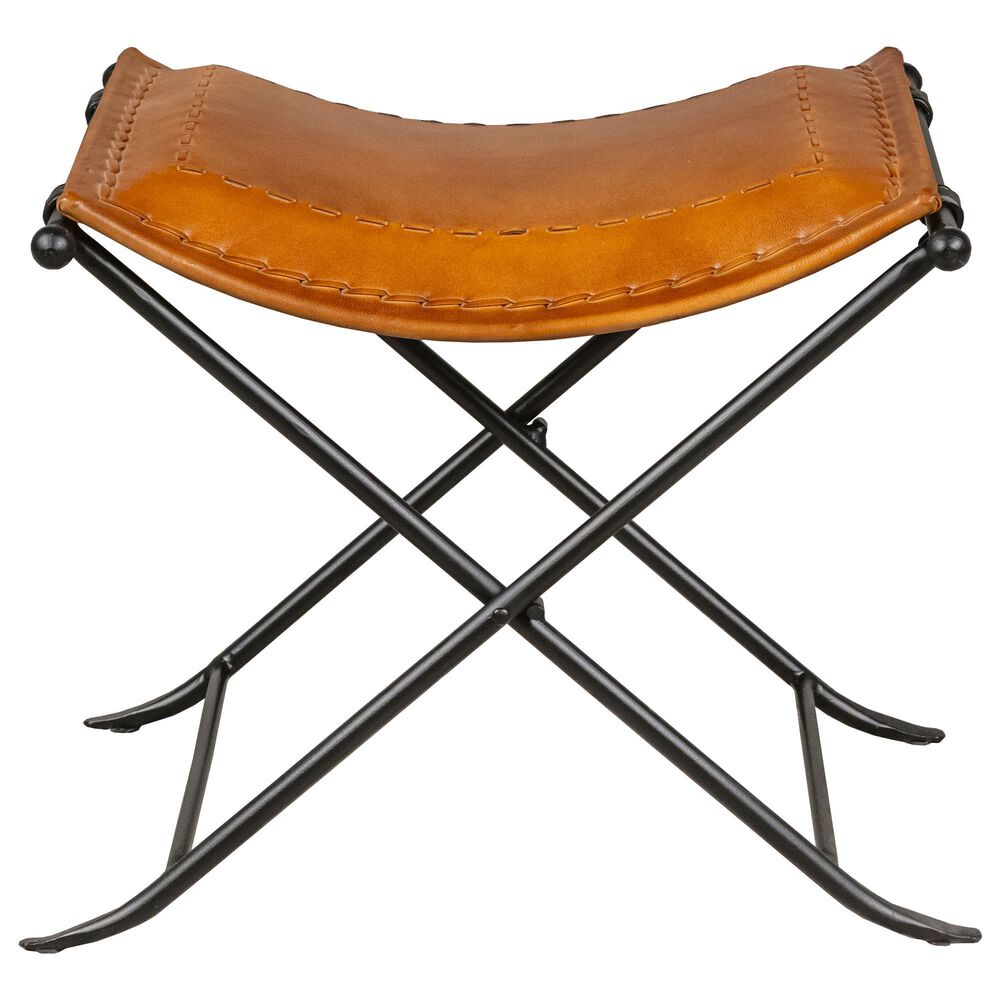 Martin Svensson Home Leather Saddle Seat in Caramel, , large
