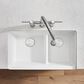Blanco Ikon 33" Apron Double Bowl Farmhouse Sink with Low Divide in White, , large