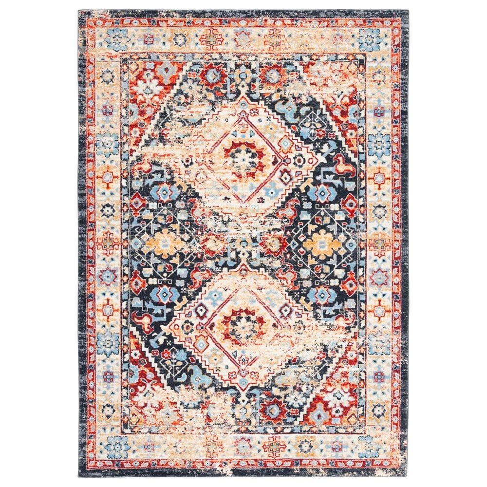 Safavieh Riviera 7"9" x 10" Charcoal and Gold Area Rug, , large