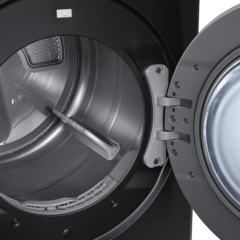 Samsung Bespoke 5.3 Cu. Ft. Front Load Washer and 7.6 Cu. Ft. Electric Dryer Laundry Pair with Stacking Kit in Brushed Black, , large