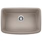 Blanco Valea 27" Single Bowl Kitchen Sink in Truffle, , large