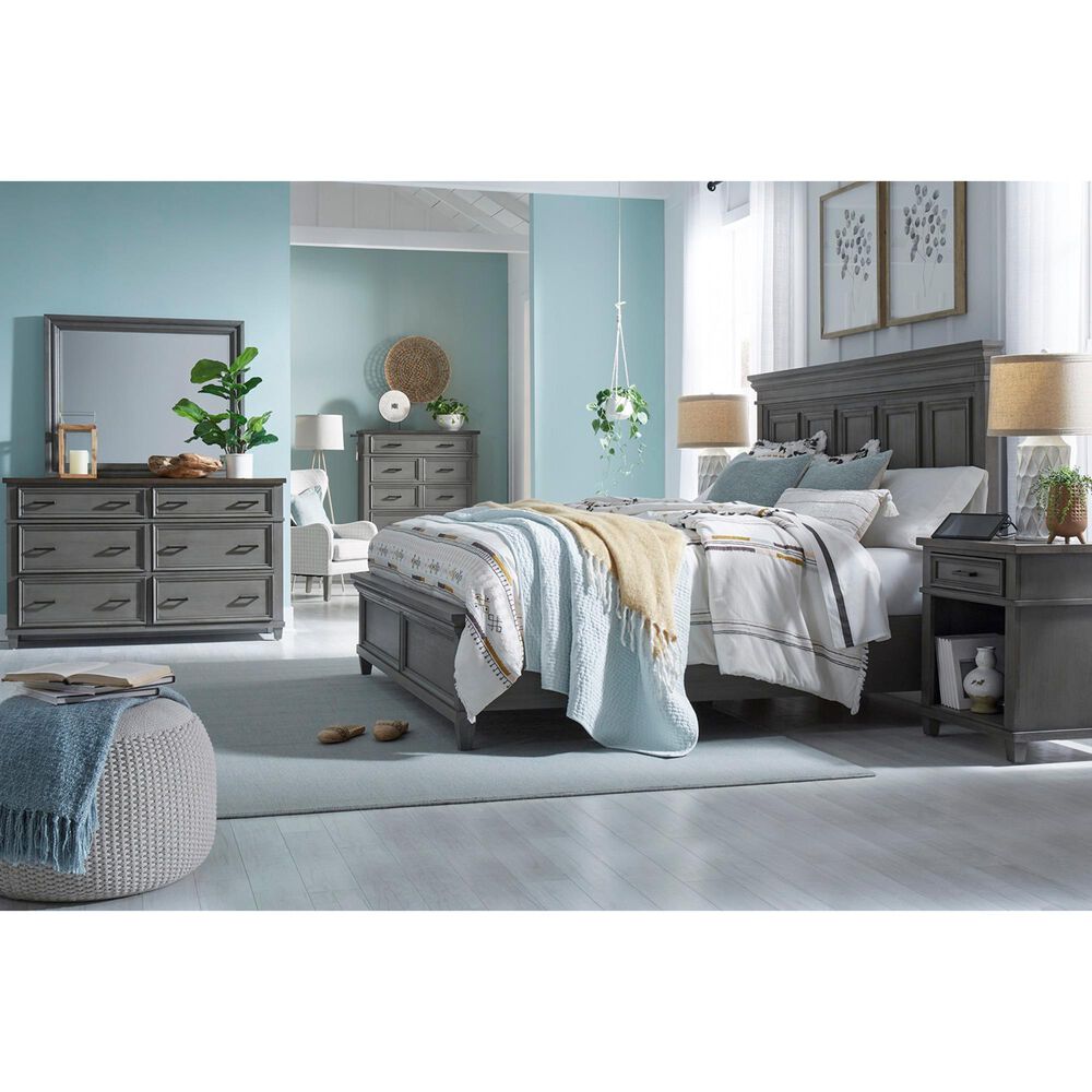 Riva Ridge Caraway Landscape Mirror in Aged Slate, , large