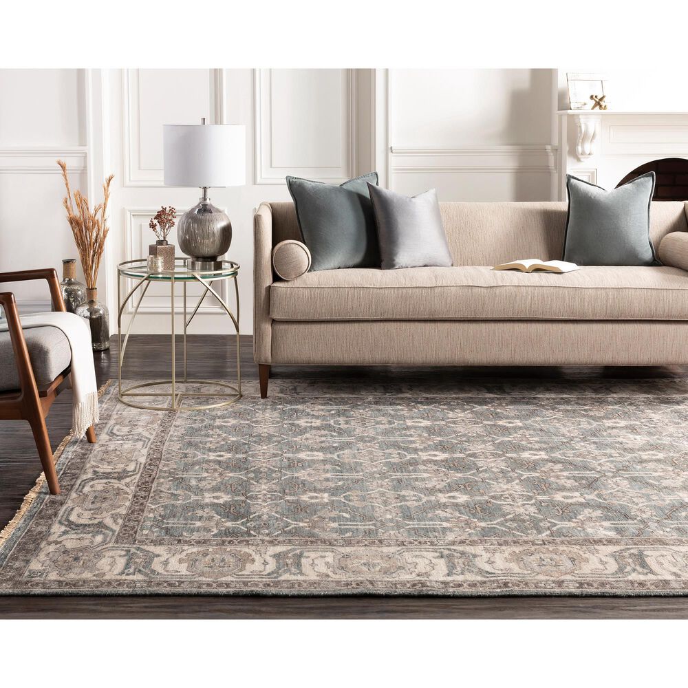 Surya Theodora 8&#39; x 10&#39; Gray, Slate and Dark Brown Area Rug, , large