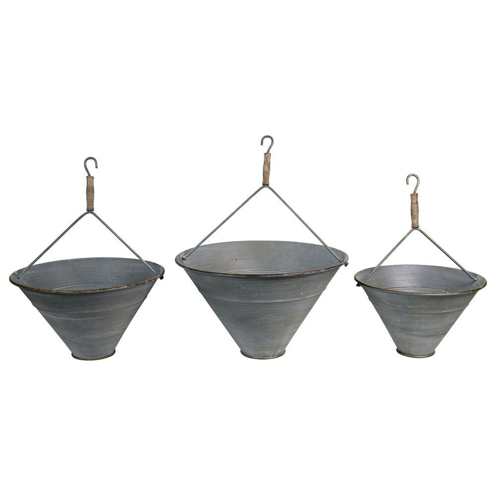 VIP Home and Garden American Mercantile Metal Planter, , large