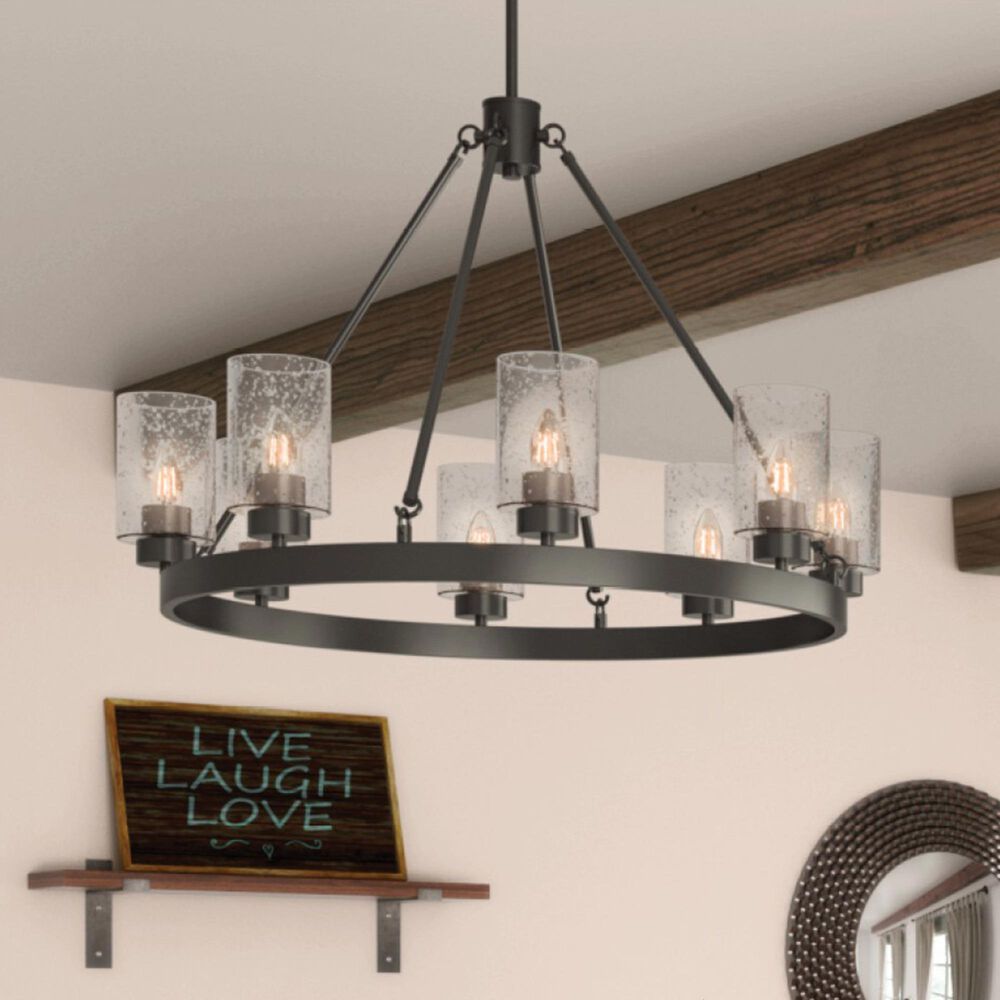 Hunter Hartland 8-Light Chandelier in Noble Bronze, , large