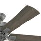 Hunter Crestfield 52" Pull Chain Ceiling Fan with LED Lights in Matte Silver, , large
