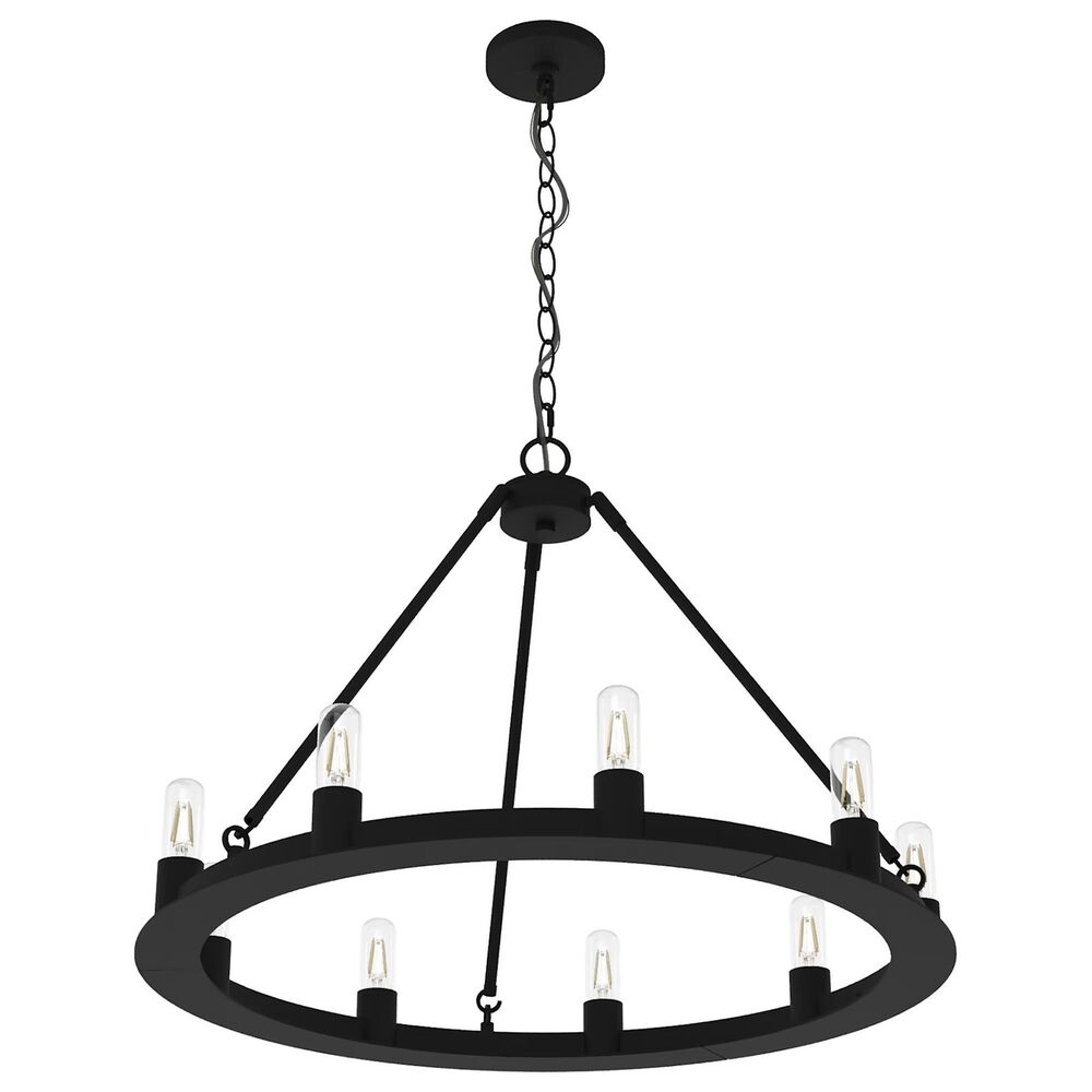 Hunter Saddlewood 9-Light Chandelier in Natural Iron, , large