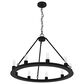 Hunter Saddlewood 9-Light Chandelier in Natural Iron, , large