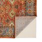 Feizy Rugs Carrington 11"6" x 15" Orange and Blue Area Rug, , large