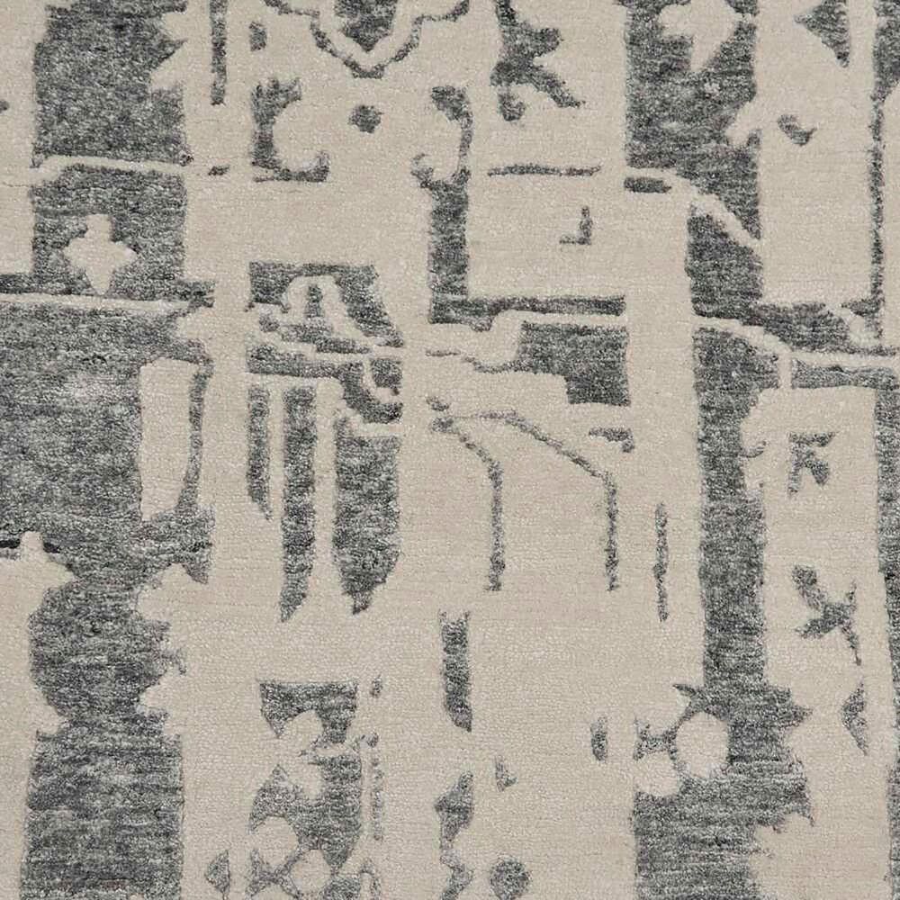 Nourison Silk Shadows 2&#39; x 3&#39; Ivory and Grey Area Rug, , large