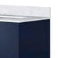 Lexora Home Geneva 30" Single Bathroom Vanity in Glossy White with 2 cm White Carrara Marble Top, Rectangular Sink and 30" LED Mirror, , large