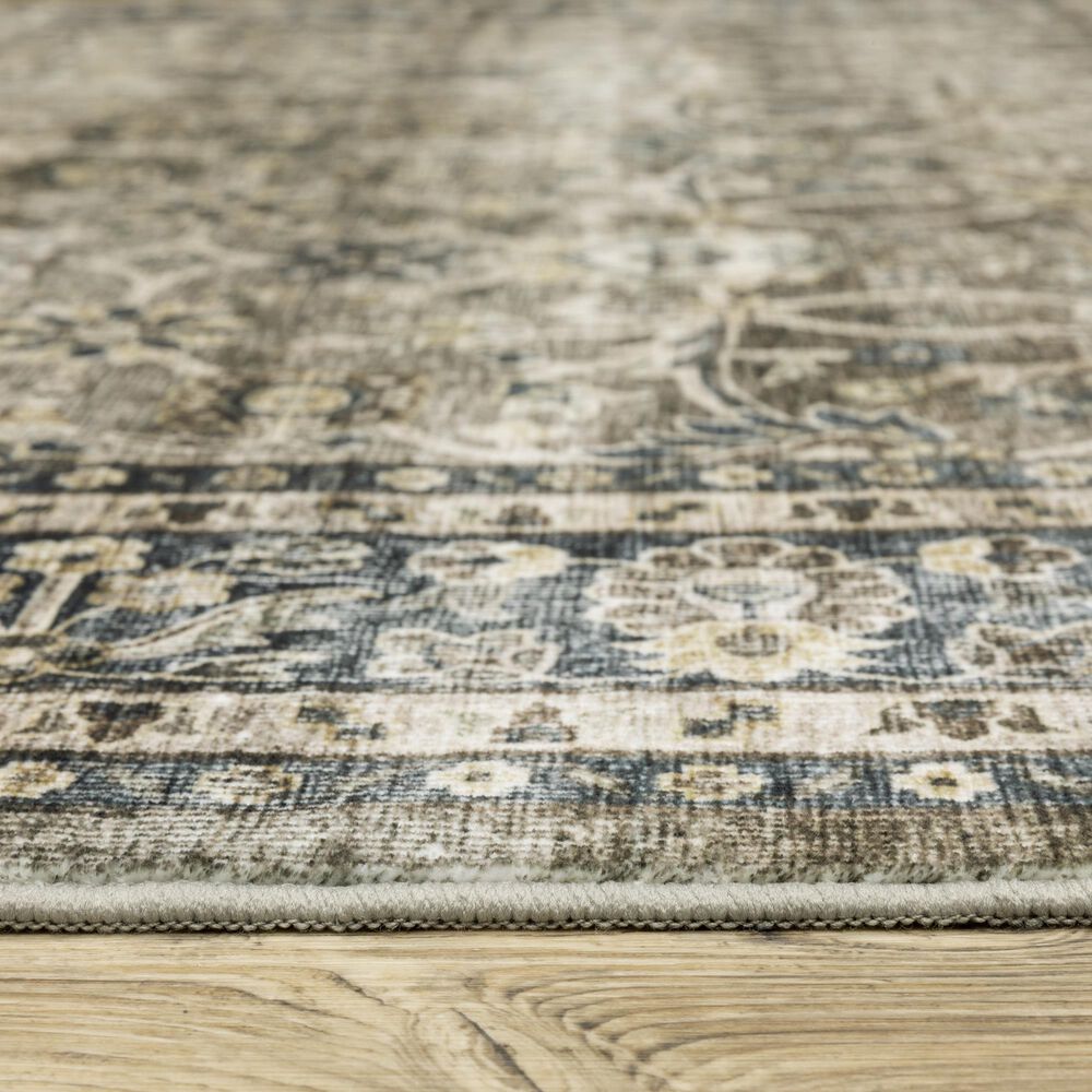 Oriental Weavers Sumter 2&#39; x 8&#39; Grey and Blue Runner, , large