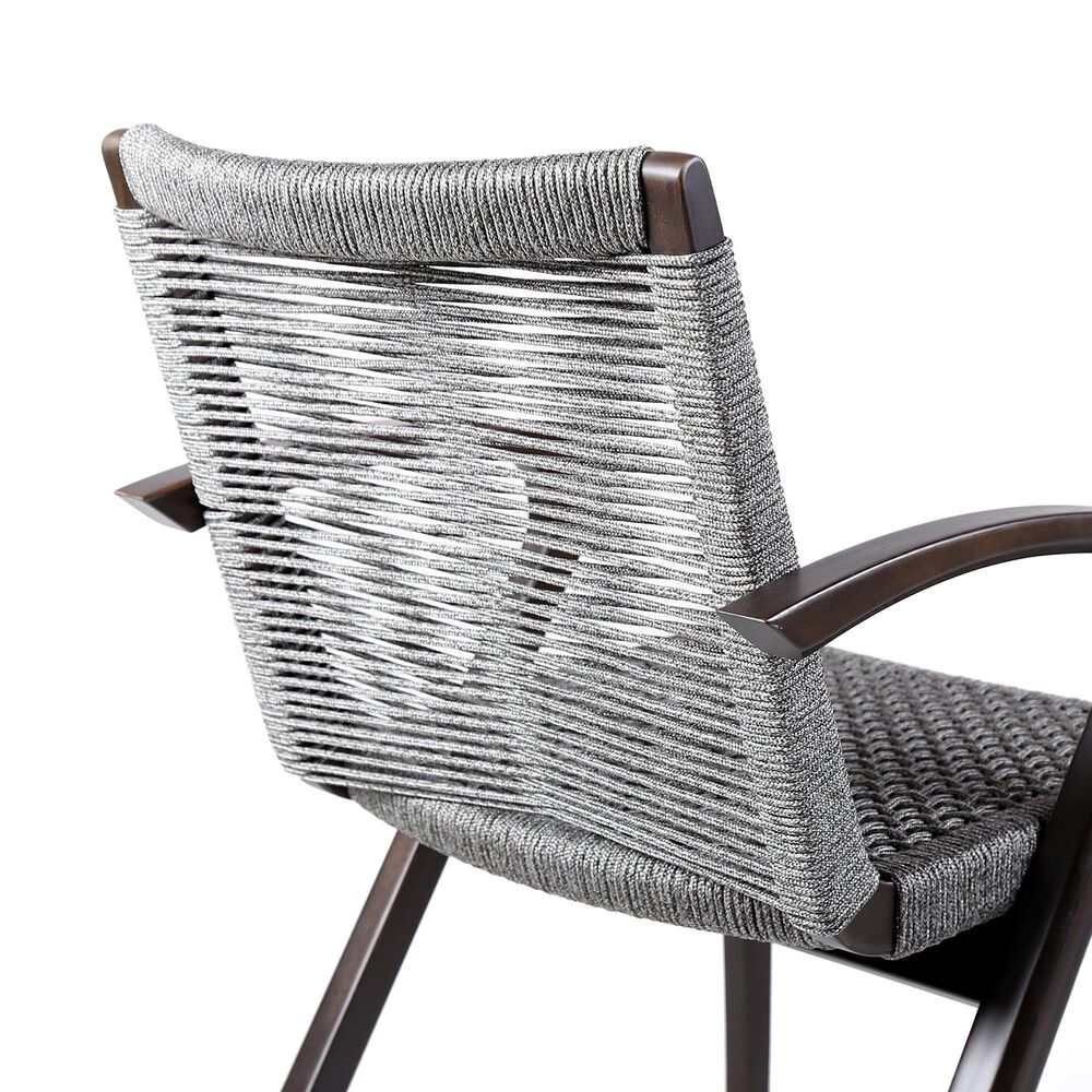 Blue River Nabila Outdoor Dining Chair with Gray Rope in Dark Earth (Set of 2), , large