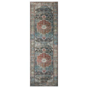 Loloi II Margot 2" x 5" Ocean and Brick Area Rug, , large
