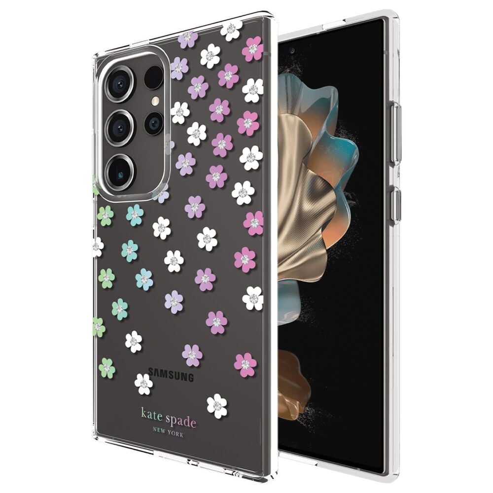 Kate Spade Protective Hardshell Case for Samsung Galaxy S24 in Scattered Flowers, , large