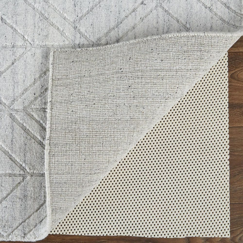 Feizy Redford 8847F 3&#39;6&quot; x 5&#39;6&quot; White and Silver Area Rug, , large