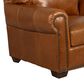 Marlowe Home Leather Chair and Ottoman Set in Saddle Glove, , large