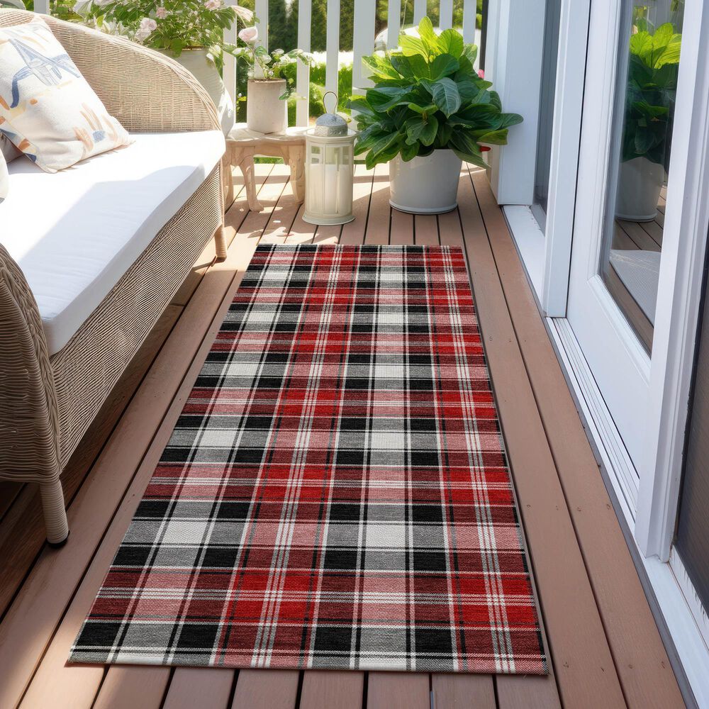 Dalyn Rug Company Wonderland WN25 2&#39;3&quot; x 7&#39;6&quot; Black Indoor/Outdoor Runner, , large