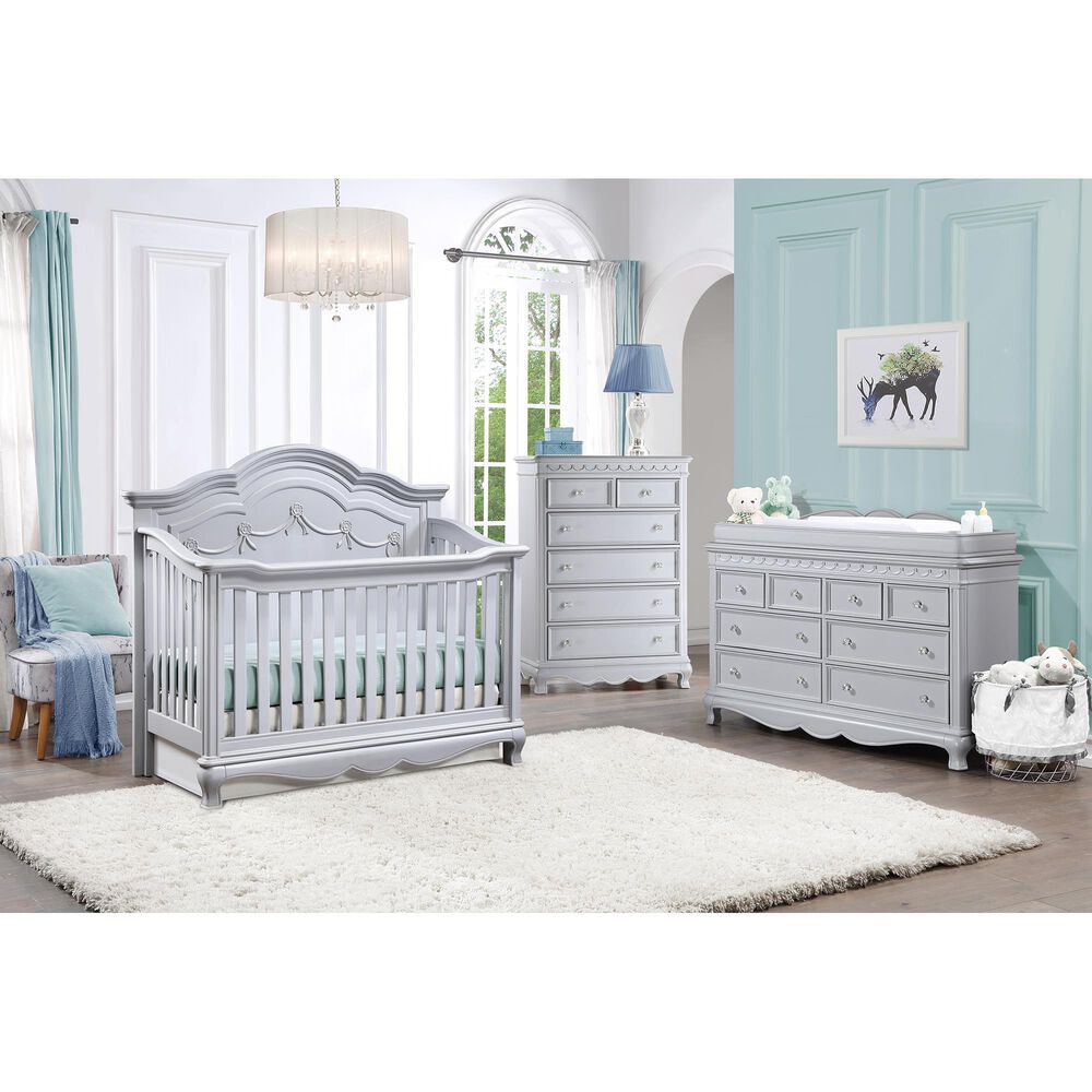Suite Bebe Adelina Convertible Crib in Ella Gray, , large