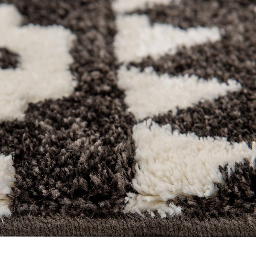 Central Oriental Structures Torrent Weehawken 7&#39;10&quot; x 9&#39;10&quot; Soot and Buff Area Rug, , large