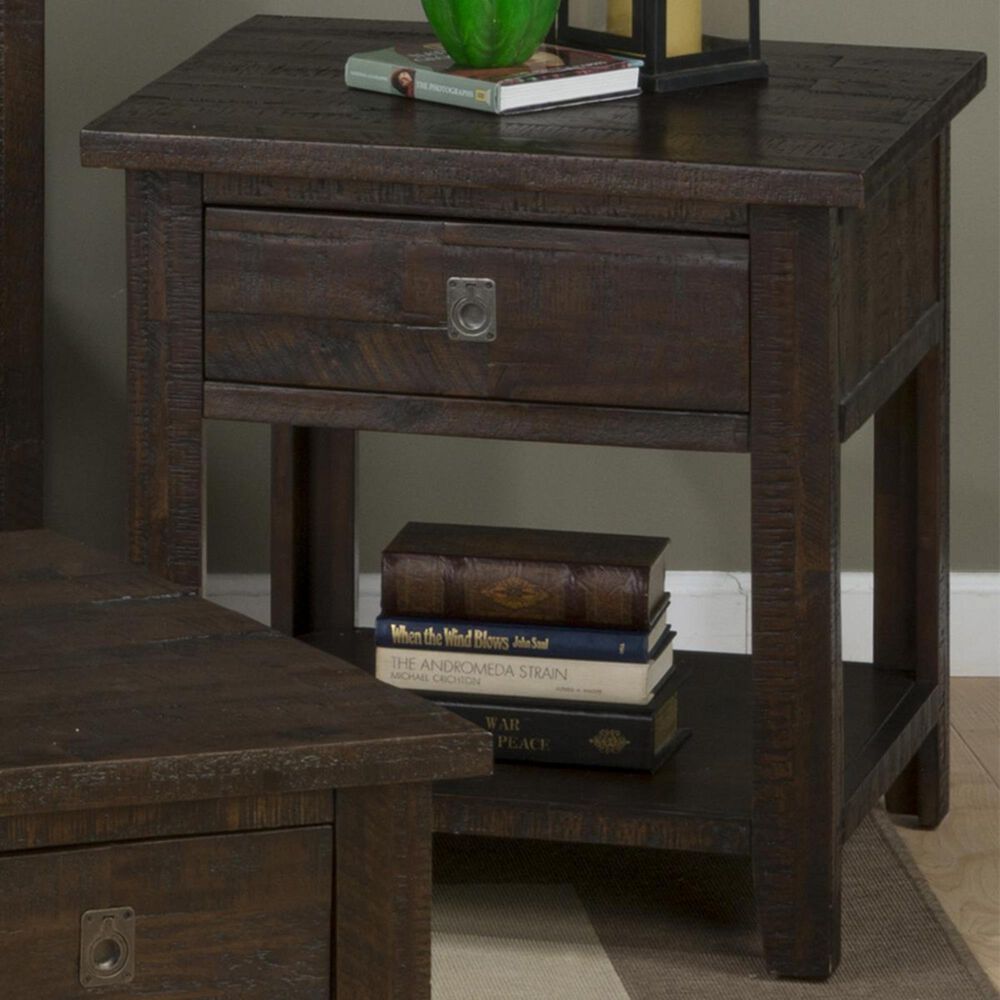 at HOME Kona Grove Square End Table in Chocolate, , large
