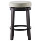 Linden Boulevard Maya Swivel Counter Stool with Beige Cushion in Brown, , large