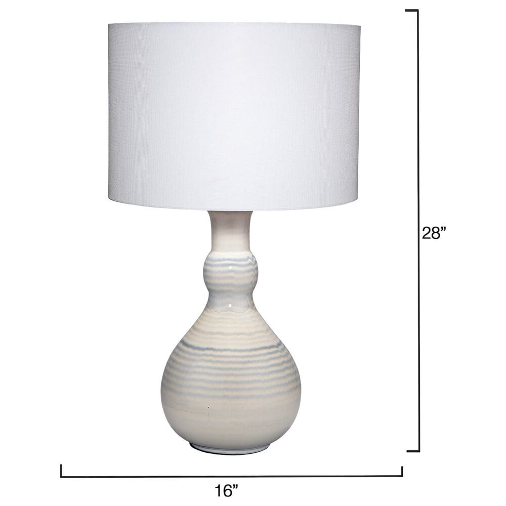 Splendor Living Milforde Table Lamp in Blue and White, , large
