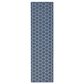 Nourison Twist Reversible 2" x 6" Blue Indoor/Outdoor Runner, , large