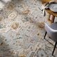 Surya Reina Light Gray, Cream, Denim, Mustard, Rust, Olive and Light Brown 6"7" x 9"6" Area Rug, , large