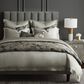HiEnd Accents Pastoral Jacquard 3-Piece Super Queen Duvet Set in Champagne, , large