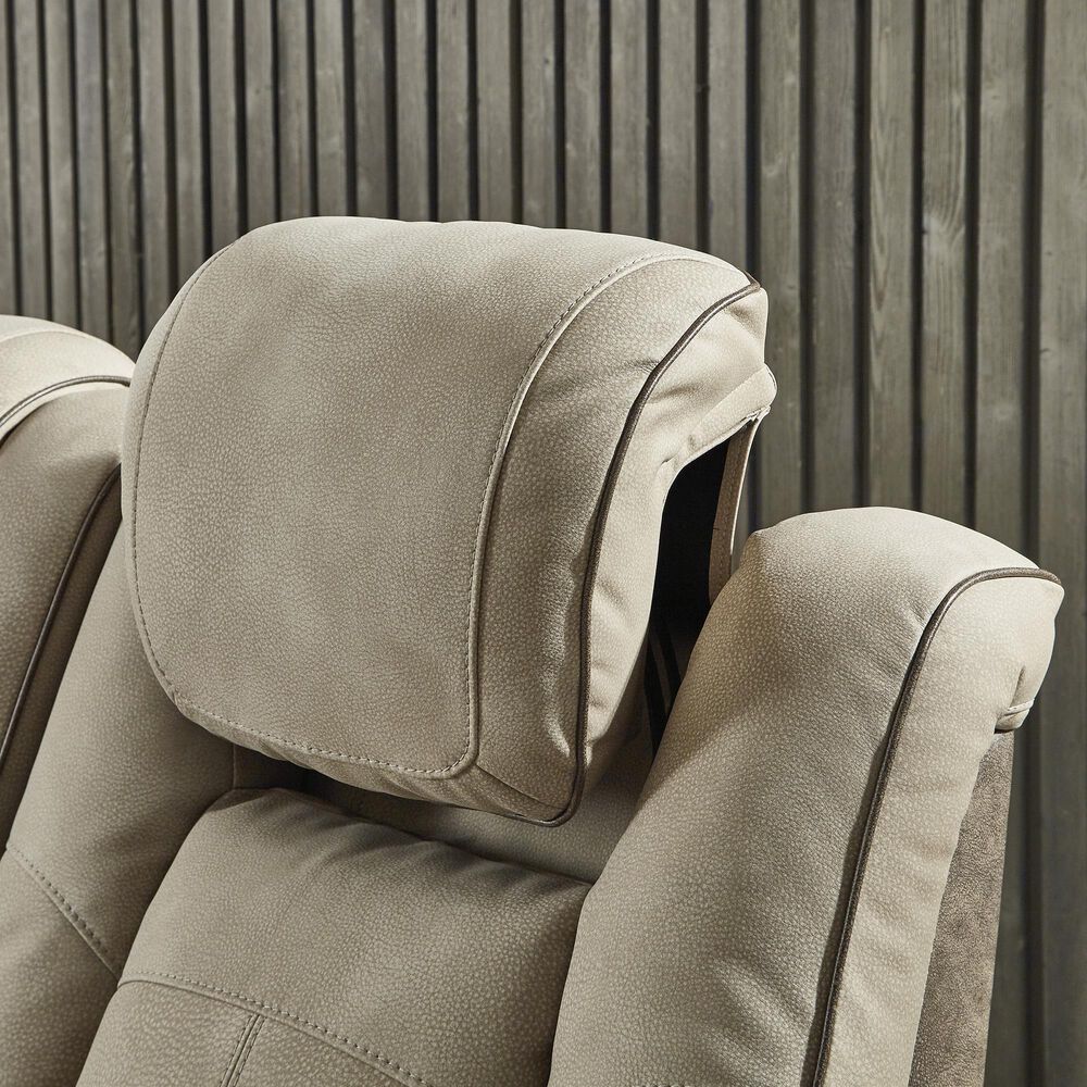 Ashley Next-Gen DuraPella Power Reclining Sofa in Sand, , large
