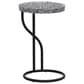 Linon Home Decor Padget Capiz Round Side Table in Black, , large