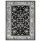 Amer Rugs Alexandria 2" x 3" Black and Ivory Area Rug, , large