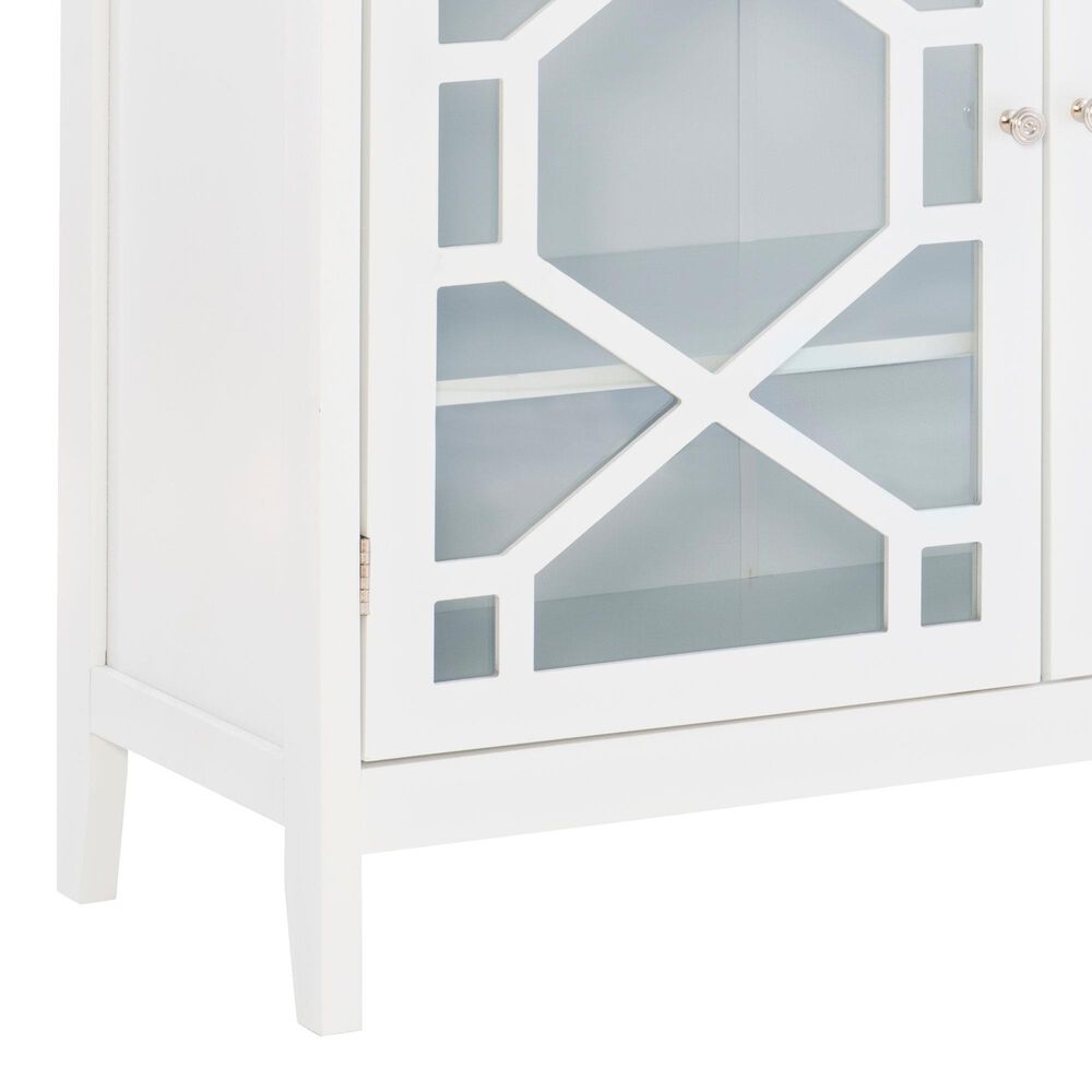 Linon Home Decor Fetti Large Cabinet in White, , large