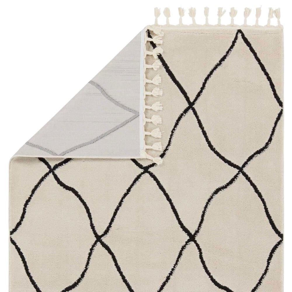 Jaipur Jaida Treble Gray Morn and Jet Black 5&#39; x 7&#39; Area Rug, , large