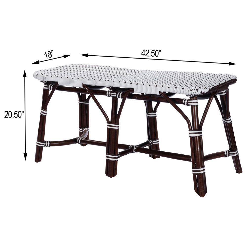 Butler Marcella Bench in Dark Brown, , large