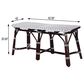 Butler Marcella Bench in Dark Brown, , large