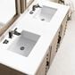 James Martin Vanities Portland 60" Double Bathroom Vanity in Whitewashed Walnut with 3 cm White Zeus Quartz Top and Rectangular Sinks, , large