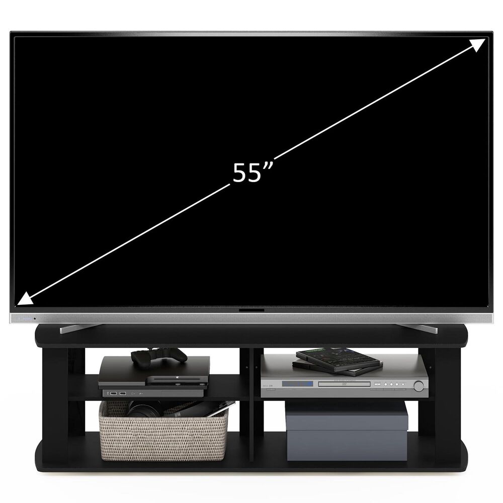 HOMLUX 43.3" Modern Entertainment Center TV Stand in Black, , large