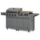 Tytus Anaheim and Emberwood 3-Piece Modular Duo with 2-Burner Gas Griddle in Gunmetal Gray, , large