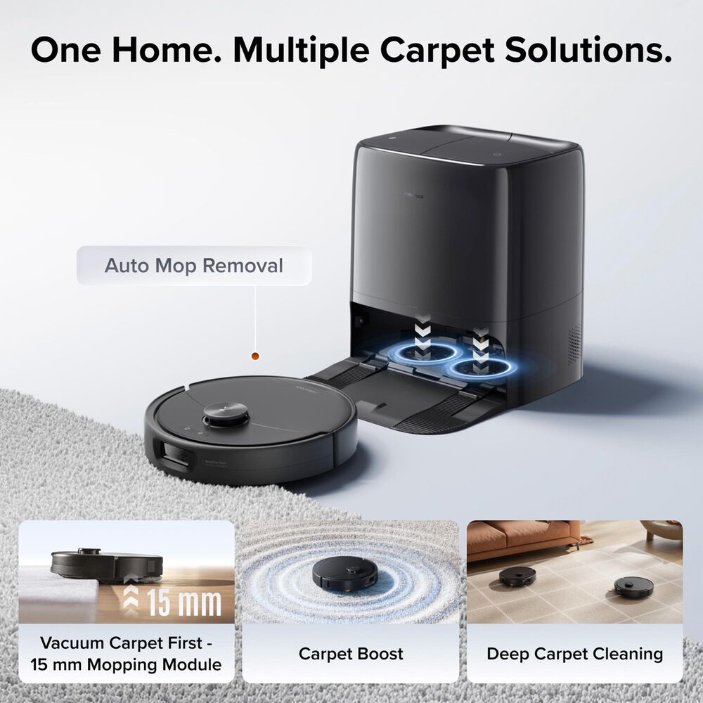 Roborock Qrevo 2 ProX Robot Vacuum and Mop in Black, , large