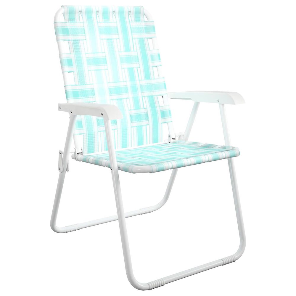 DHP Priscilla Patio Folding Chair in Aqua Haze Set of 2, , large