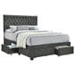 Pacific Landing Soledad Queen Upholstered Storage Bed in Grey, , large