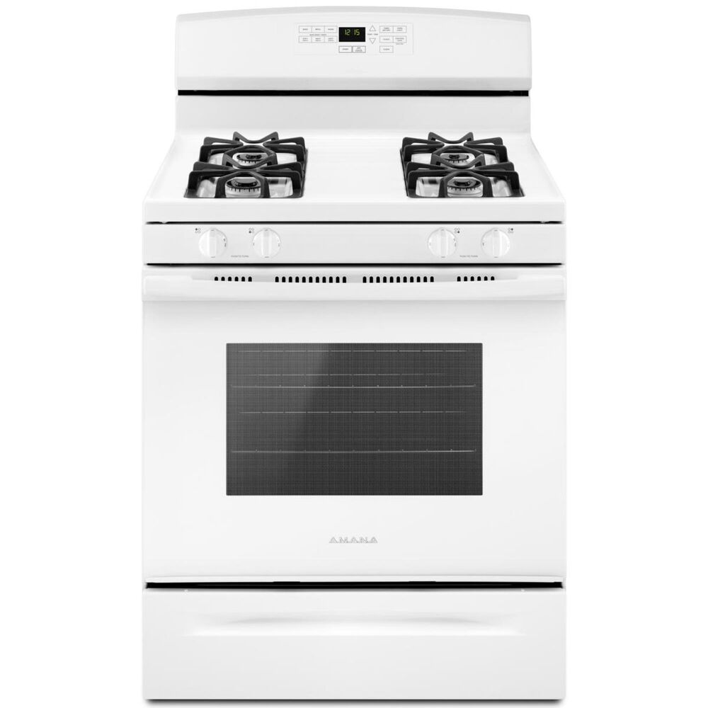 Amana 5.0 Cu. Ft. Gas Range with Self-Clean Option in White, , large